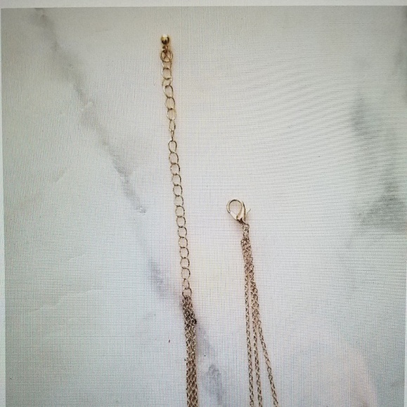 On Trend 3 Layer Gold Tone Medallion Necklace - Picture 3 of 5